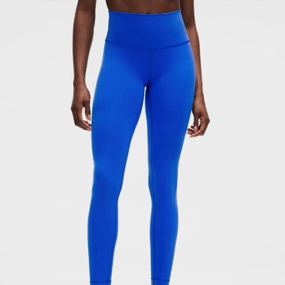 Lululemon cerulean blue leggings 28”
